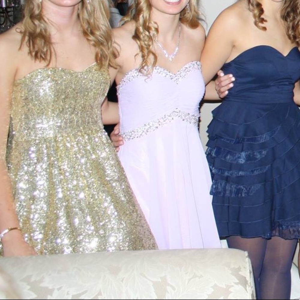 Lilac short homecoming dress